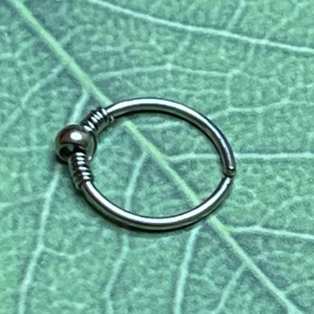 2/$18 hoop nose ring 20 gauge
